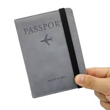Multi-Function Passport Cover with Card Holder - GREY