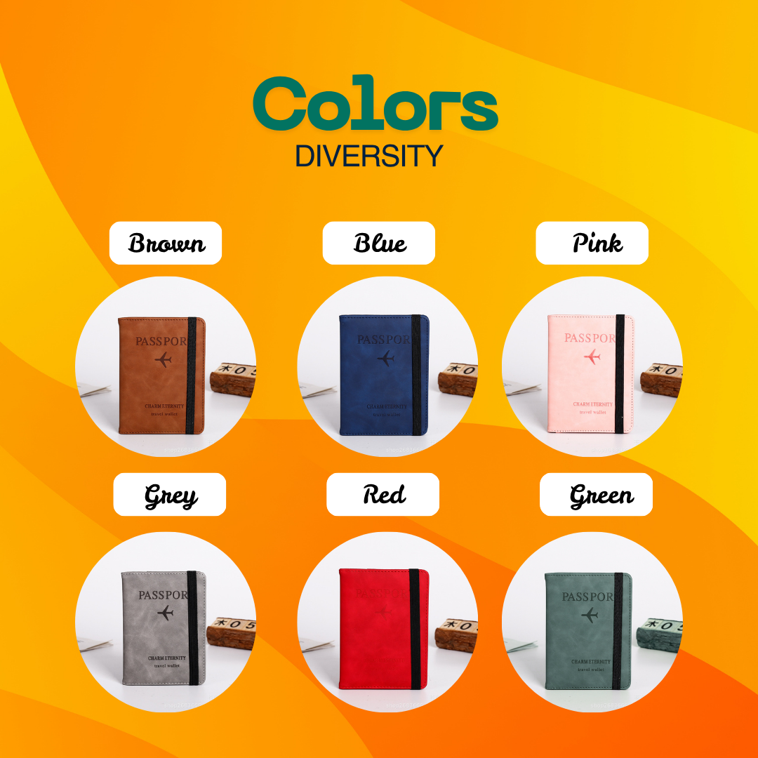 leather wallet International Passport Wallet