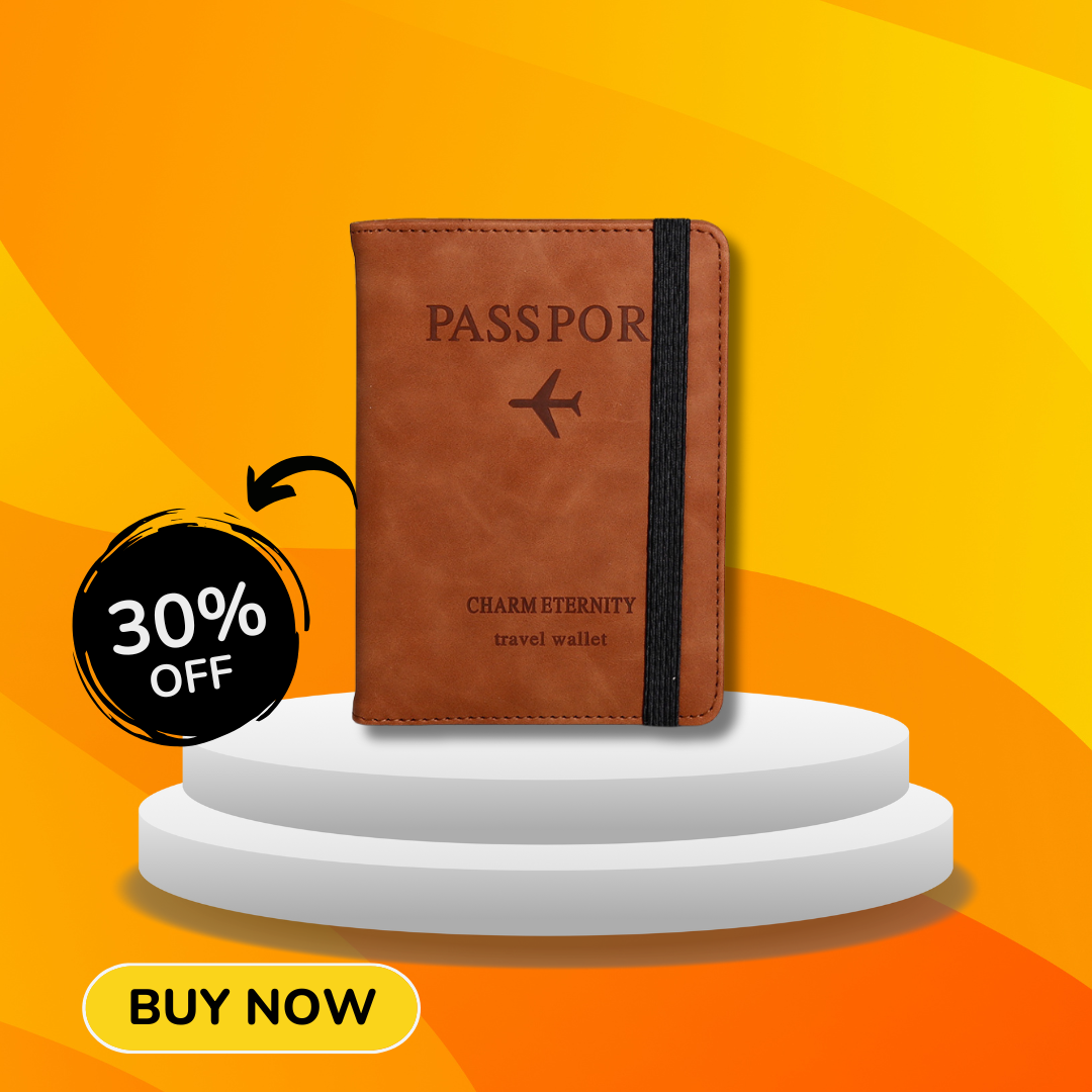 leather wallet International Passport Wallet