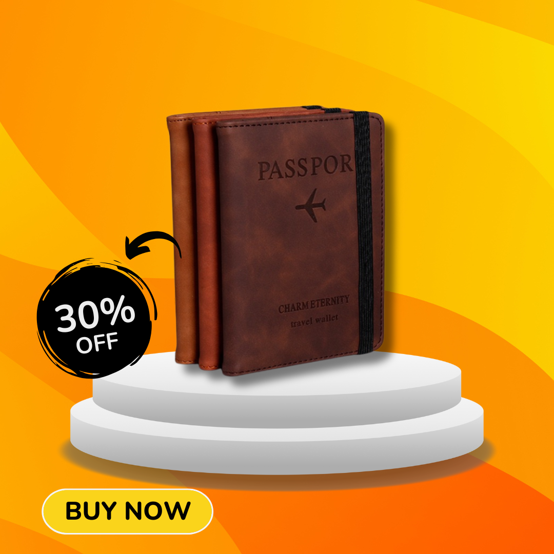 leather wallet International Passport Wallet